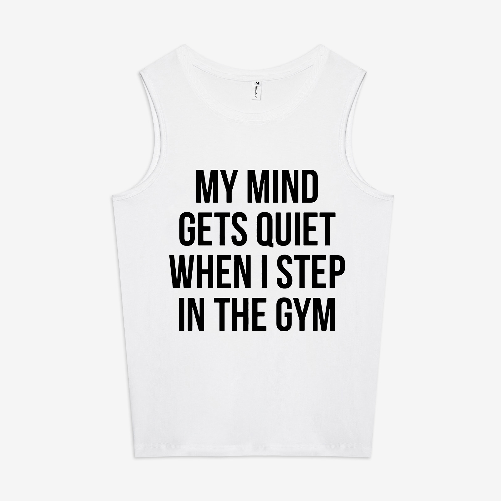 My Mind Gets Quiet When I Step In The Gym Printed Women's Vest