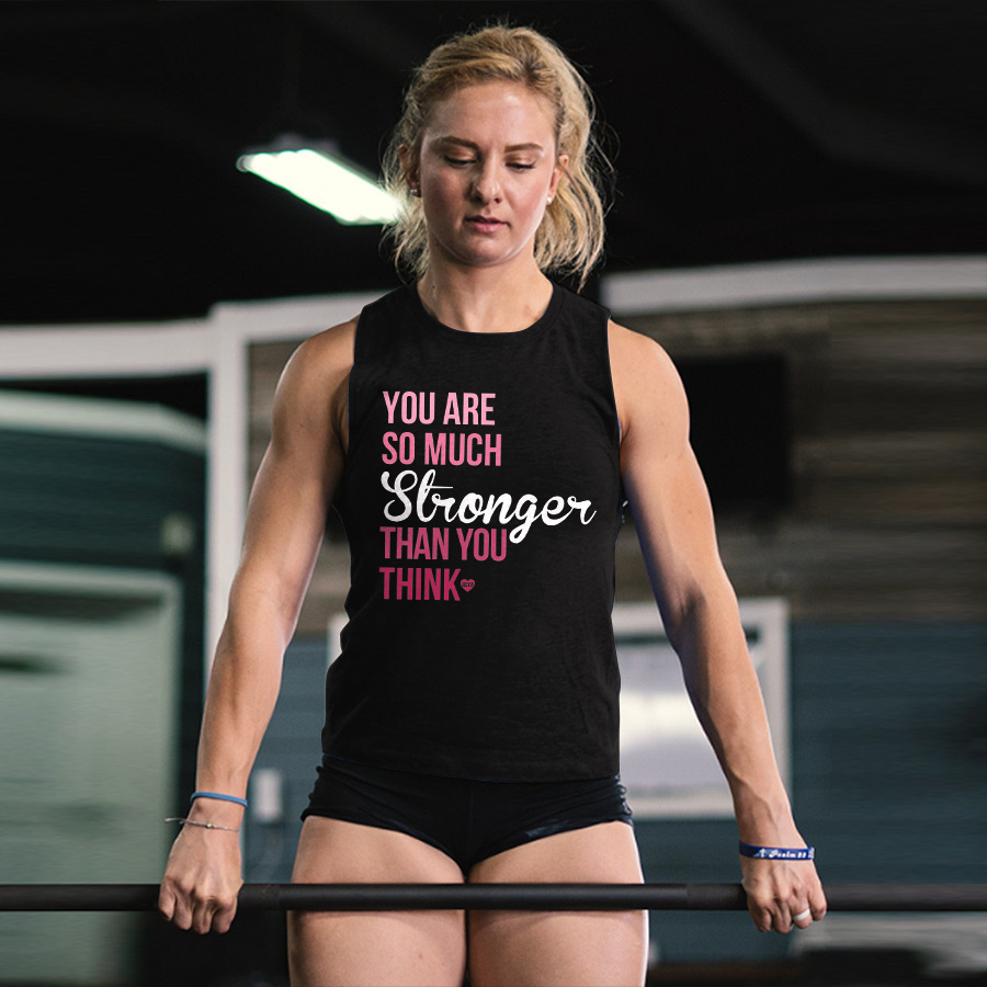 You Are So Much Stronger Than You Think Printed Women's Vest