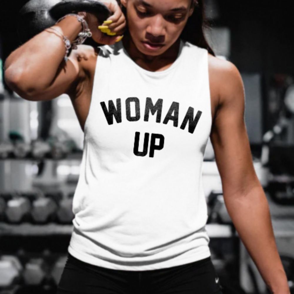Woman Up Printed Women's Vest Image - 1