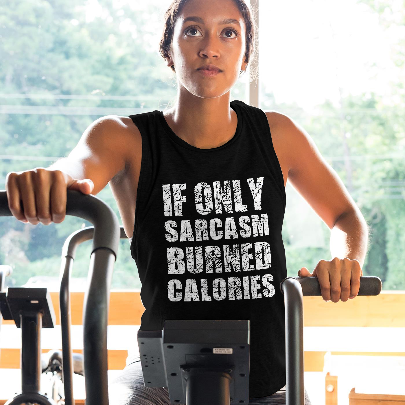 If Only Sarcasm Burned Calories Printed Women's Vest