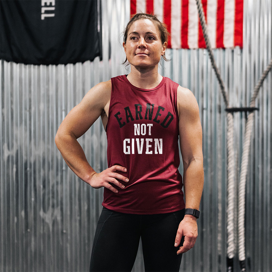 Earned Not Given Printed Women's Vest-traneing