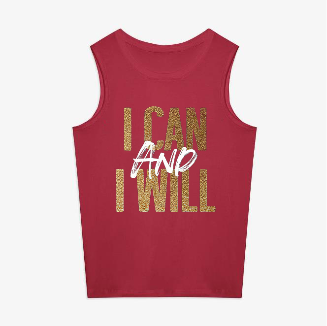 I Can And I Will Print Women's Vest