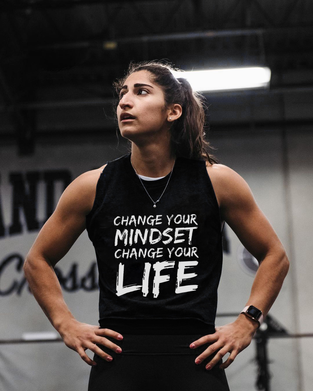 Change Your Mindset Change Your Life Printed Women's Vest