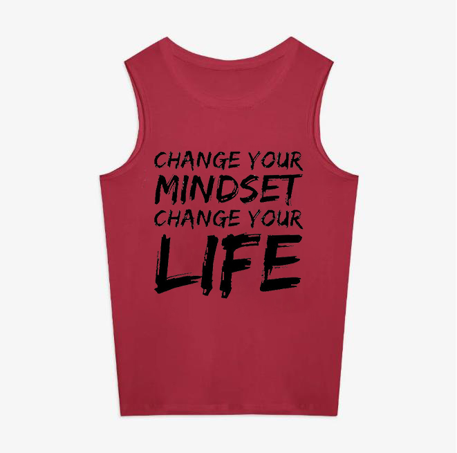 Change Your Mindset Change Your Life Printed Women's Vest