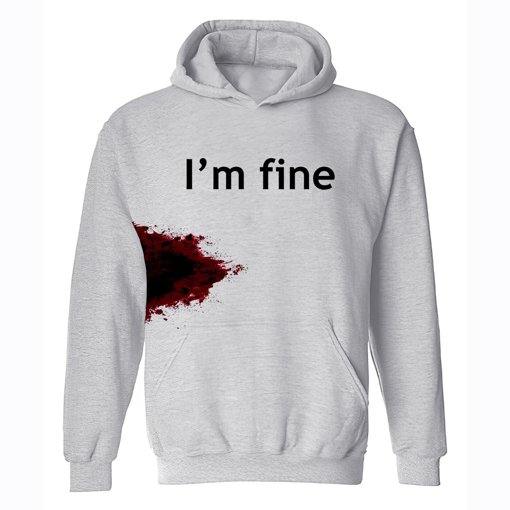 I'm Fine Printed Women's Hoodie