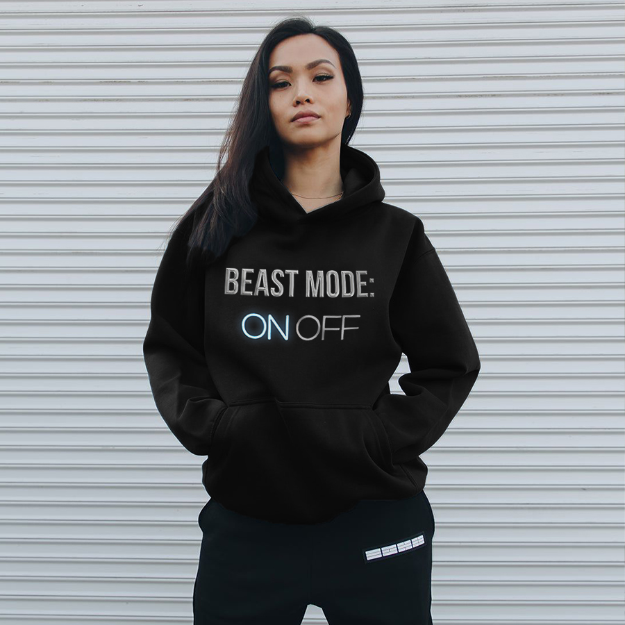 Beast Mode On Off Printed Women s Hoodie