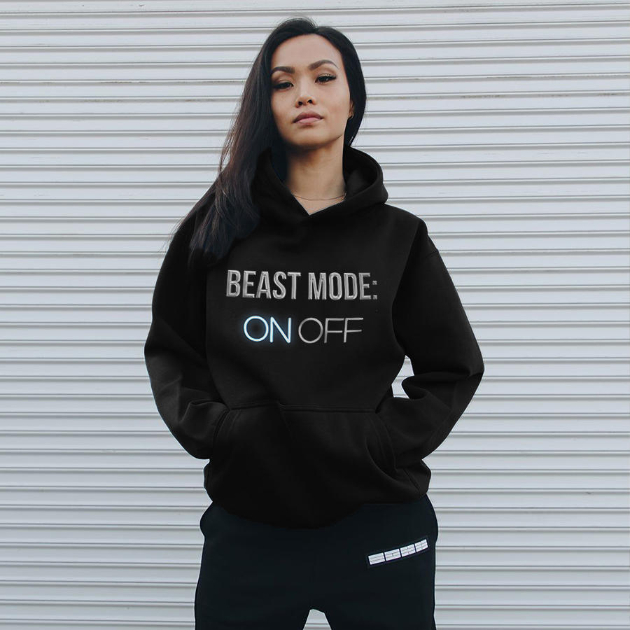 Beast Mode: On Off Printed Women's Hoodie