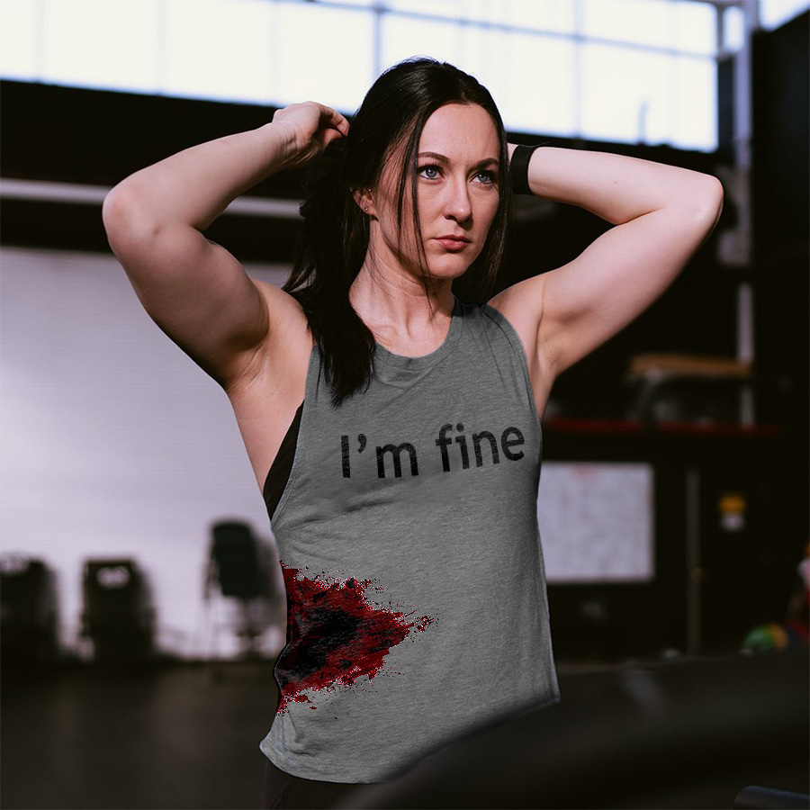I'm Fine Printed Women's Vest