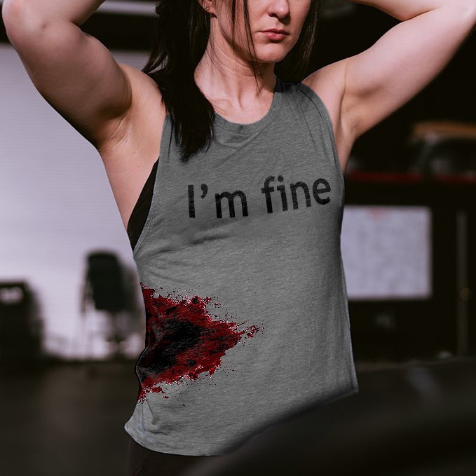 I'm Fine Printed Women's Vest
