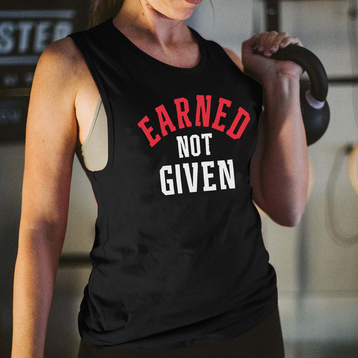 Earned Not Given Printed Women's Vest-traneing