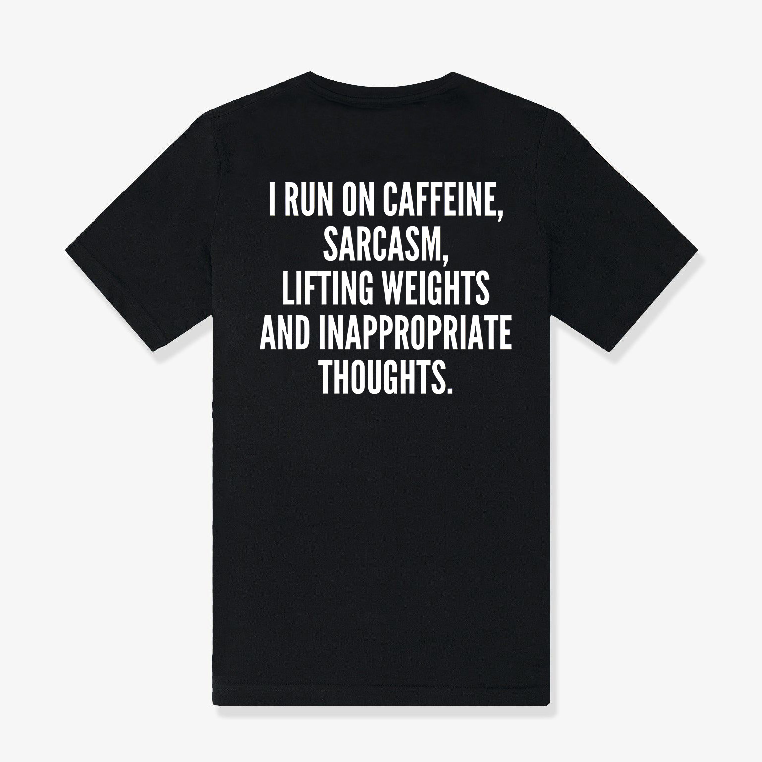 I Run On Caffeine Sarcasm  Printed Women's T-shirt