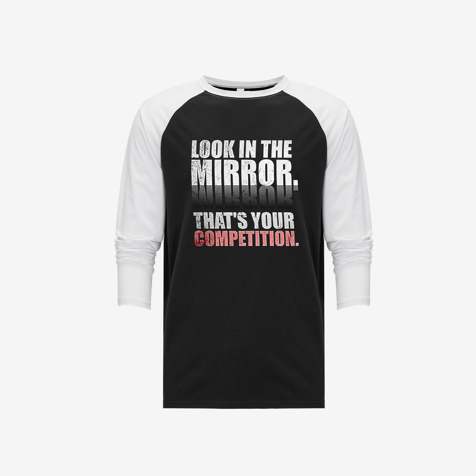 Look In The Mirror Long Sleeve T-shirt-traneing