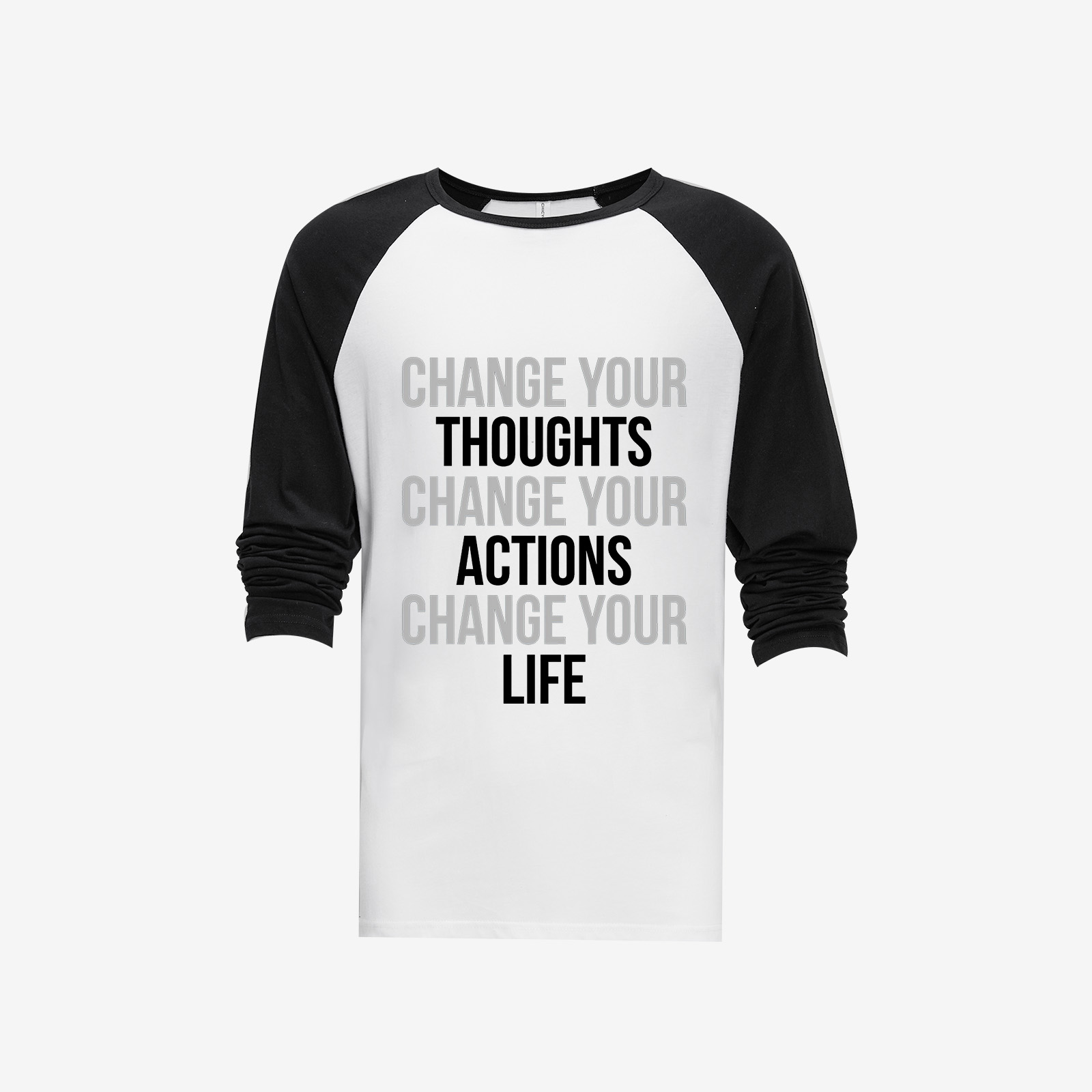 Thoughts Actions Life Long Sleeve T-shirt-traneing