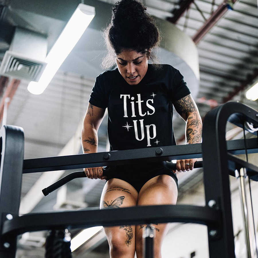Tits Up Printed Women's T-shirt
