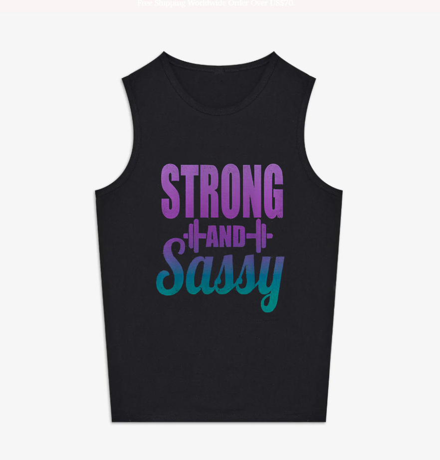 Strong And Sassy Printed Women's Vest