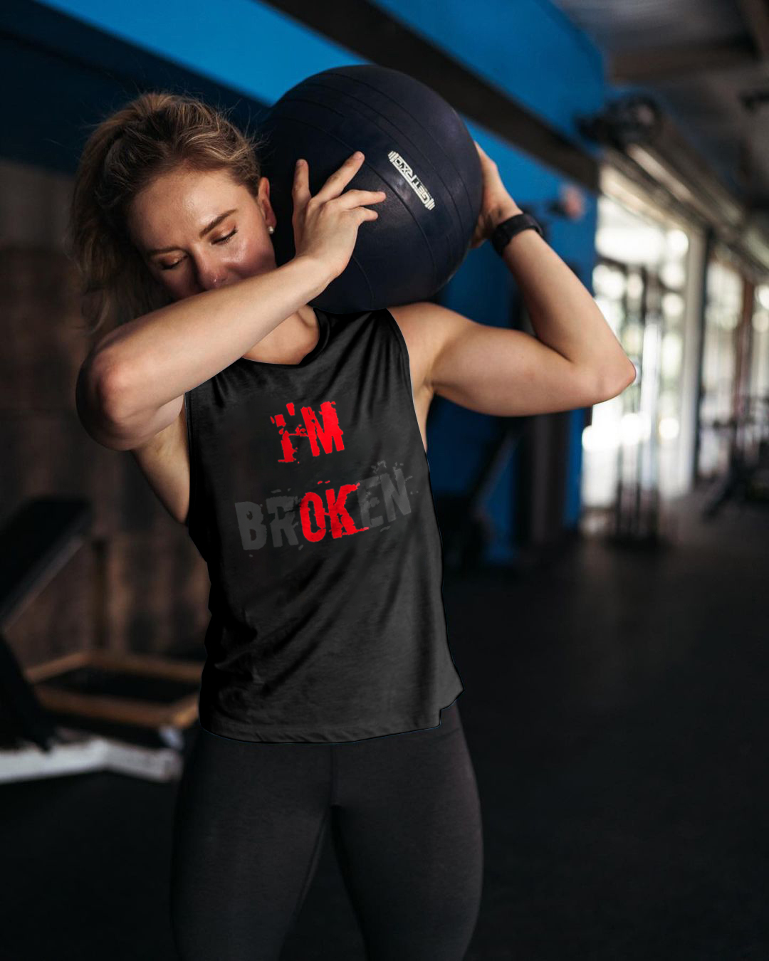 I'm Broken Print Women's Vest