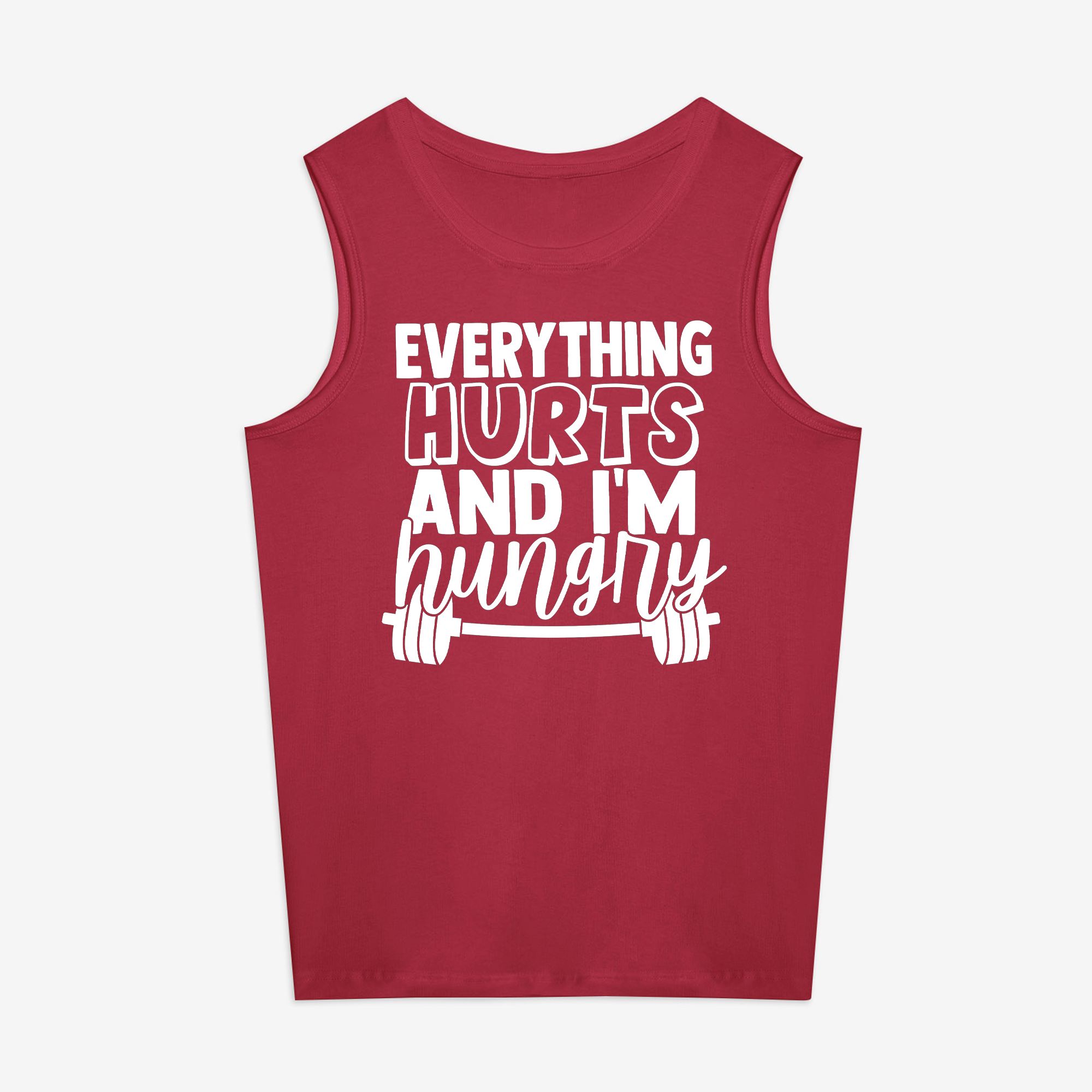 Everything Hurts And I'm Hungry Print Women's Vest