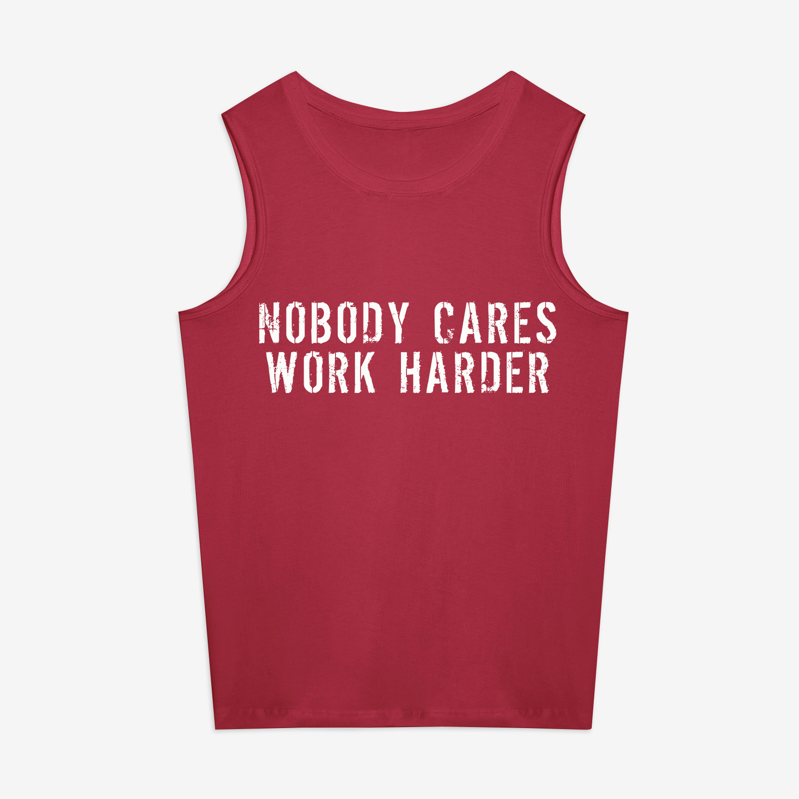 Nobody Cares Work Harder Printed Women's Vest
