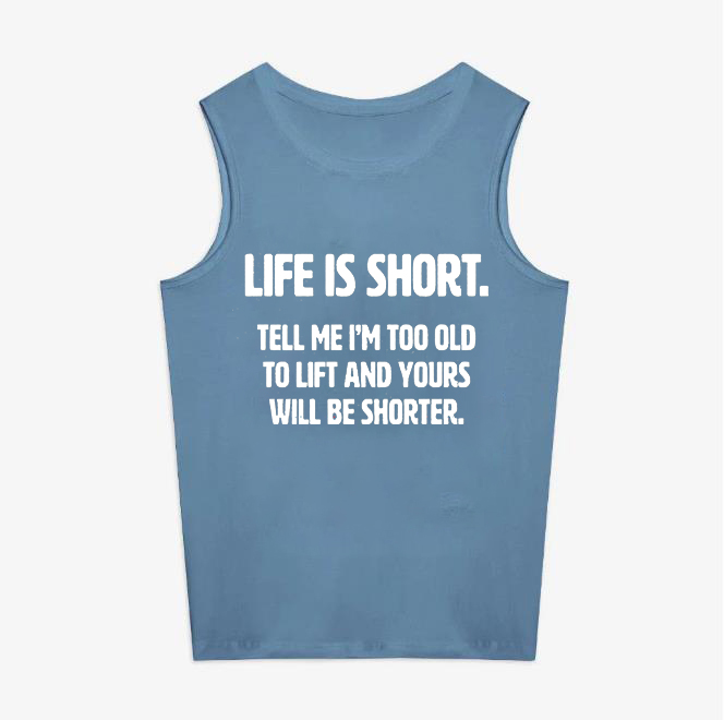 Life Is Short Print Women's Vest