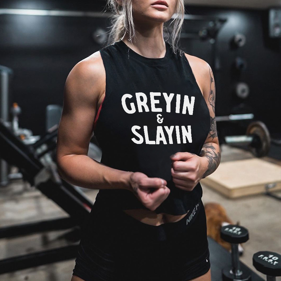 Greyin & Slayin Print Women's Vest