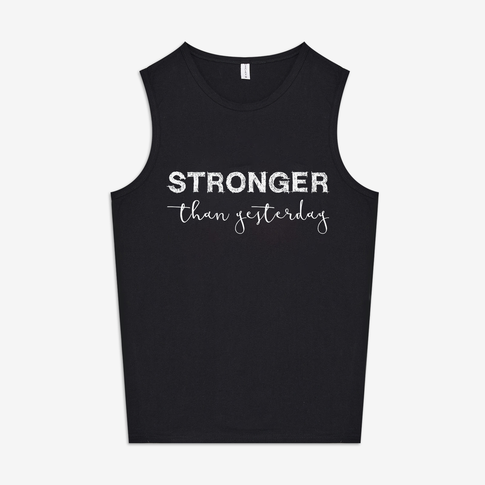 Stronger Than Yesterday Print Women's Vest