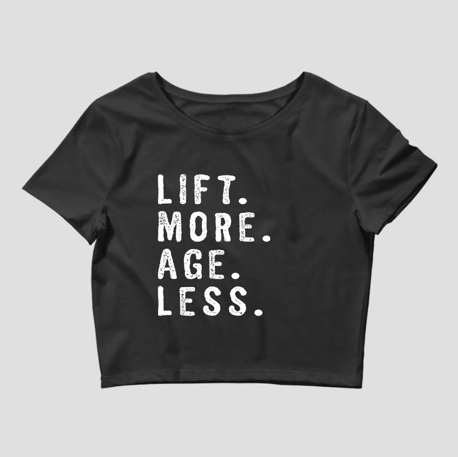 Lift. More Age. Less Print Women's Crop Top