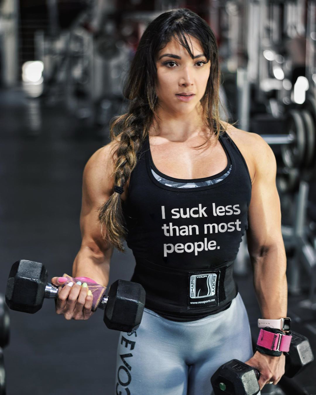 I Suck Less Than Most People Printed Women's Tank Top-traneing