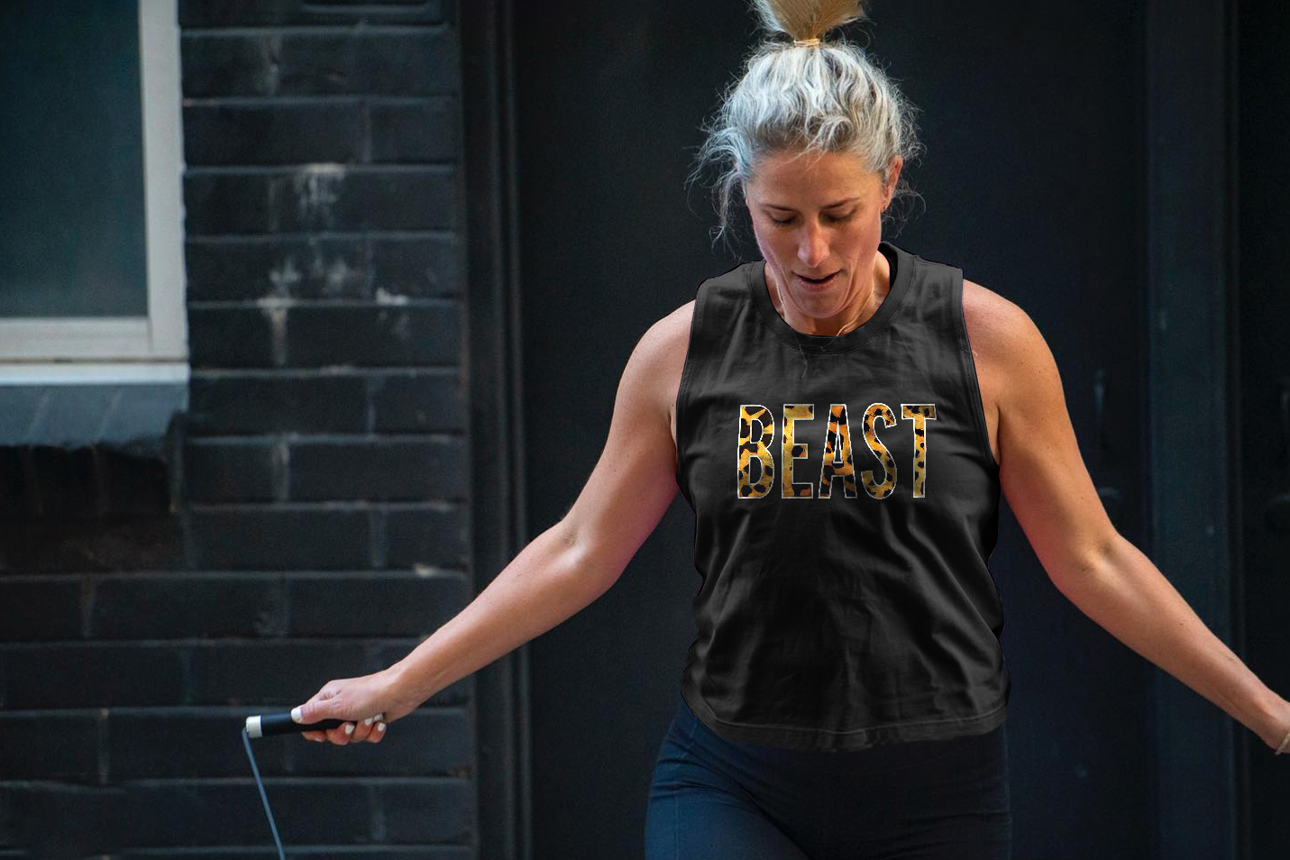 Beast Print Women's Vest-traneing