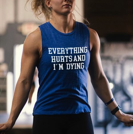 Everything Hurts And I'm Dying Printed Women's Vest