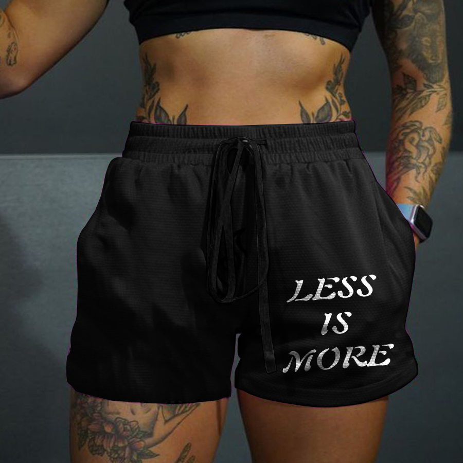 Less Is More Casual Women's Shorts-traneing