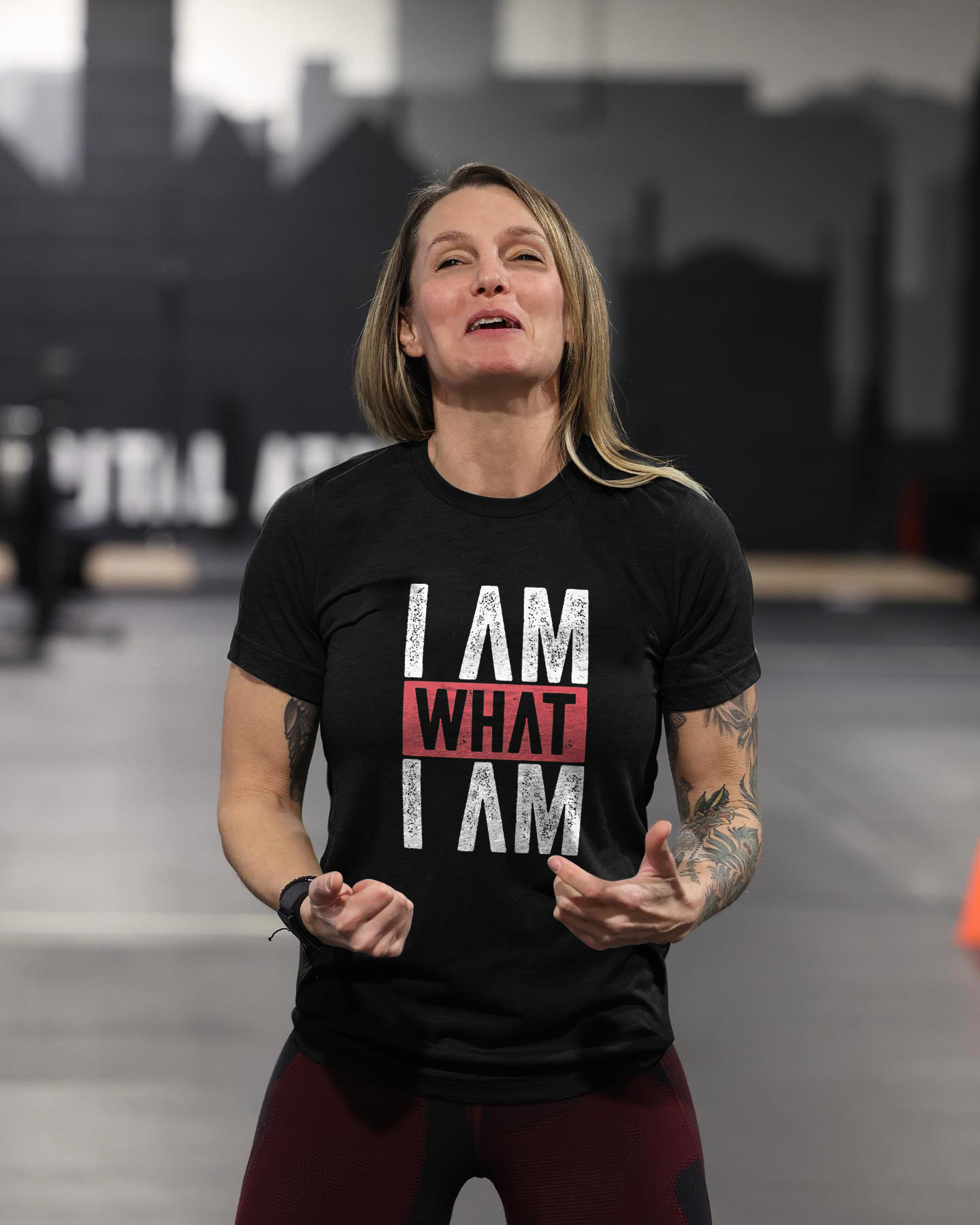 I Am What I Am Print Women's T-shirts