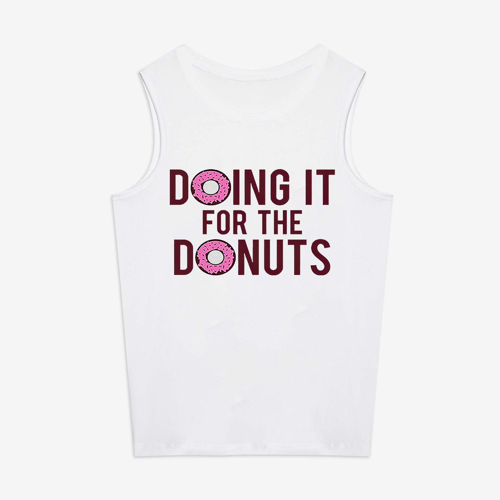 Doing It For The Donuts Print Women's Vest
