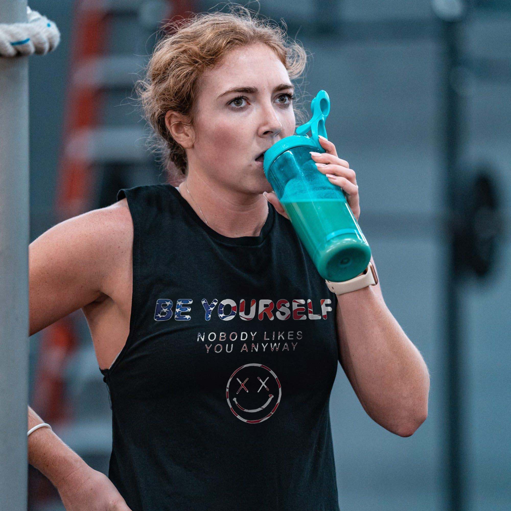 Be Yourself Print Women's Vest