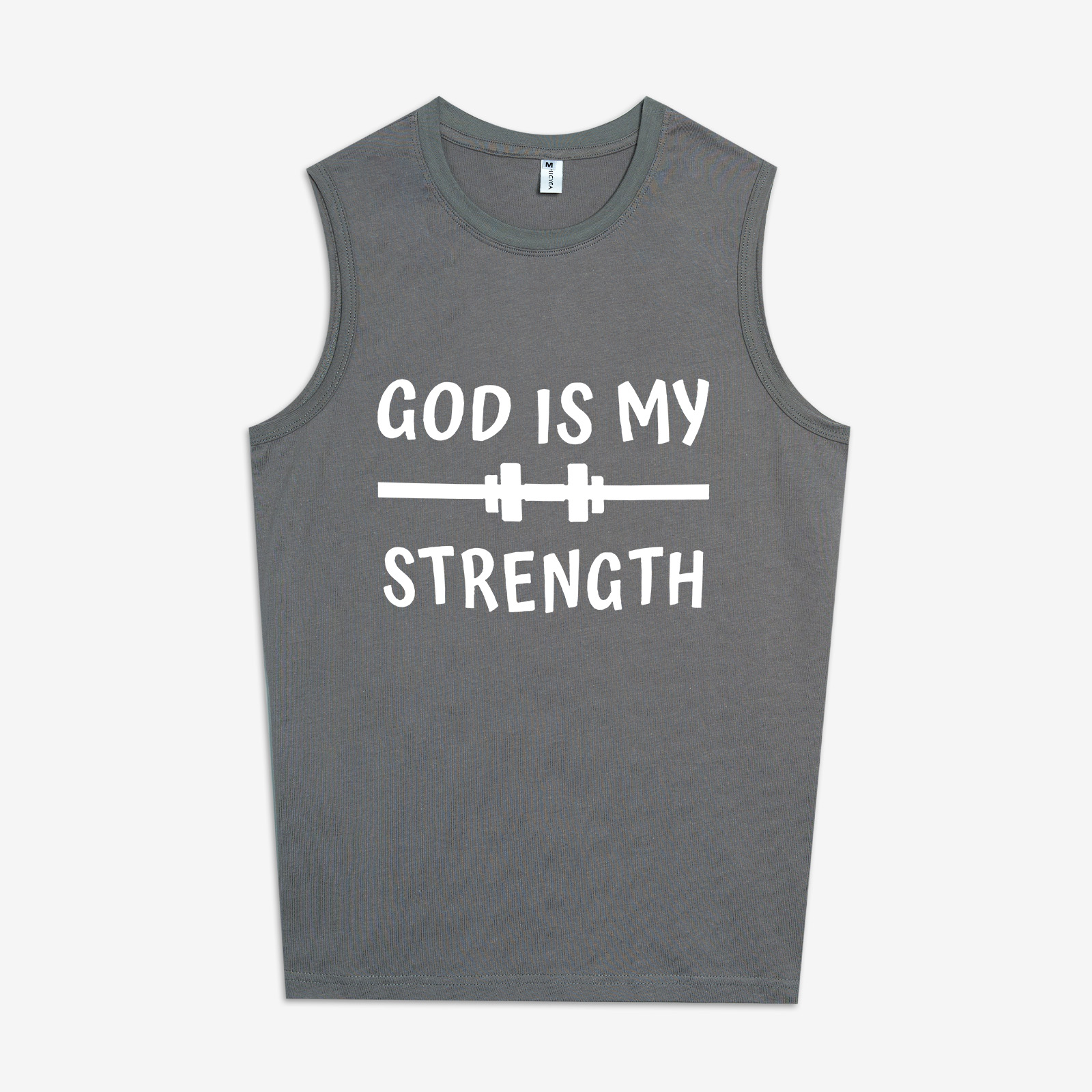 God Is My Strength Print Women's Vest Image - 4
