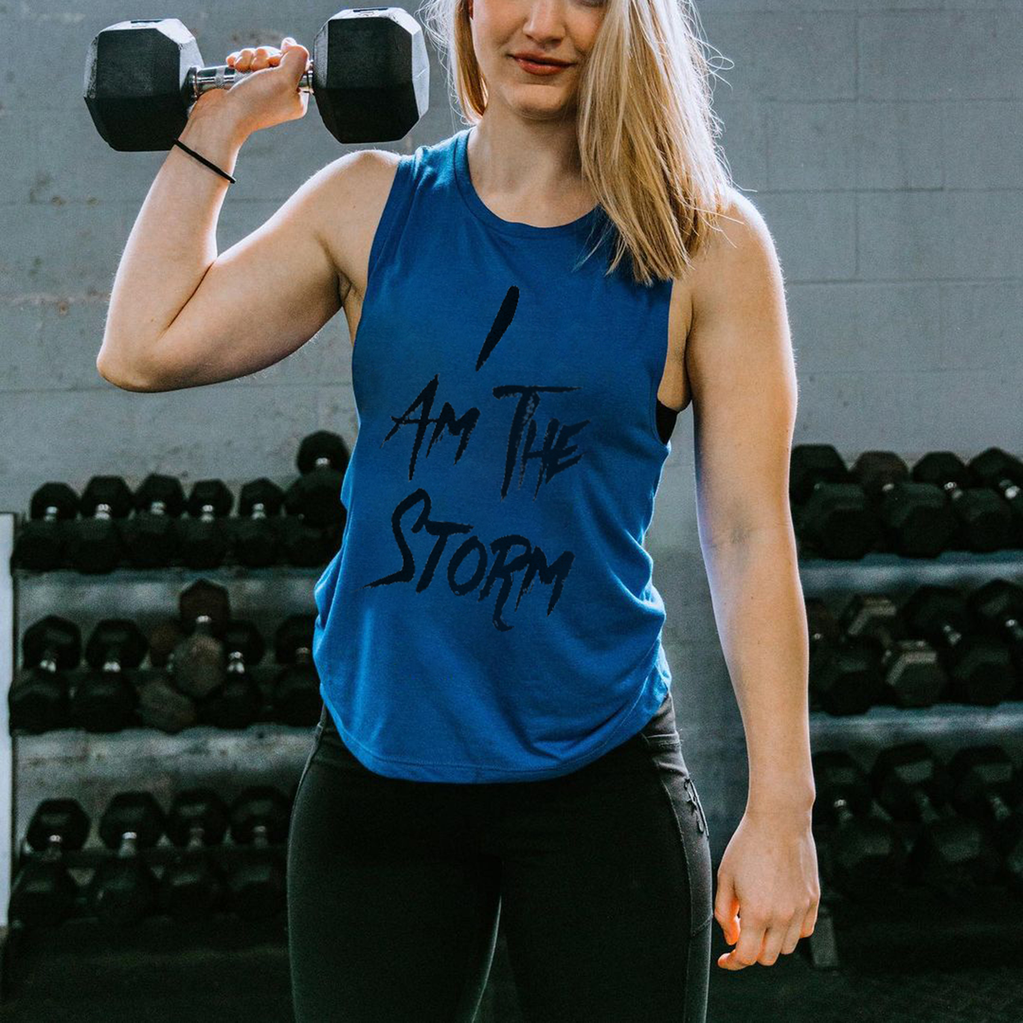 I Am The Storm Printed Women's Vest