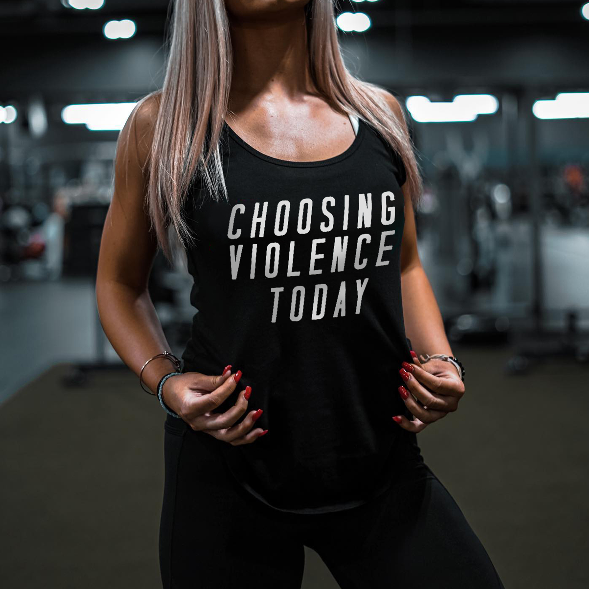 Choosing Violence Today Printed Women's Tank Top