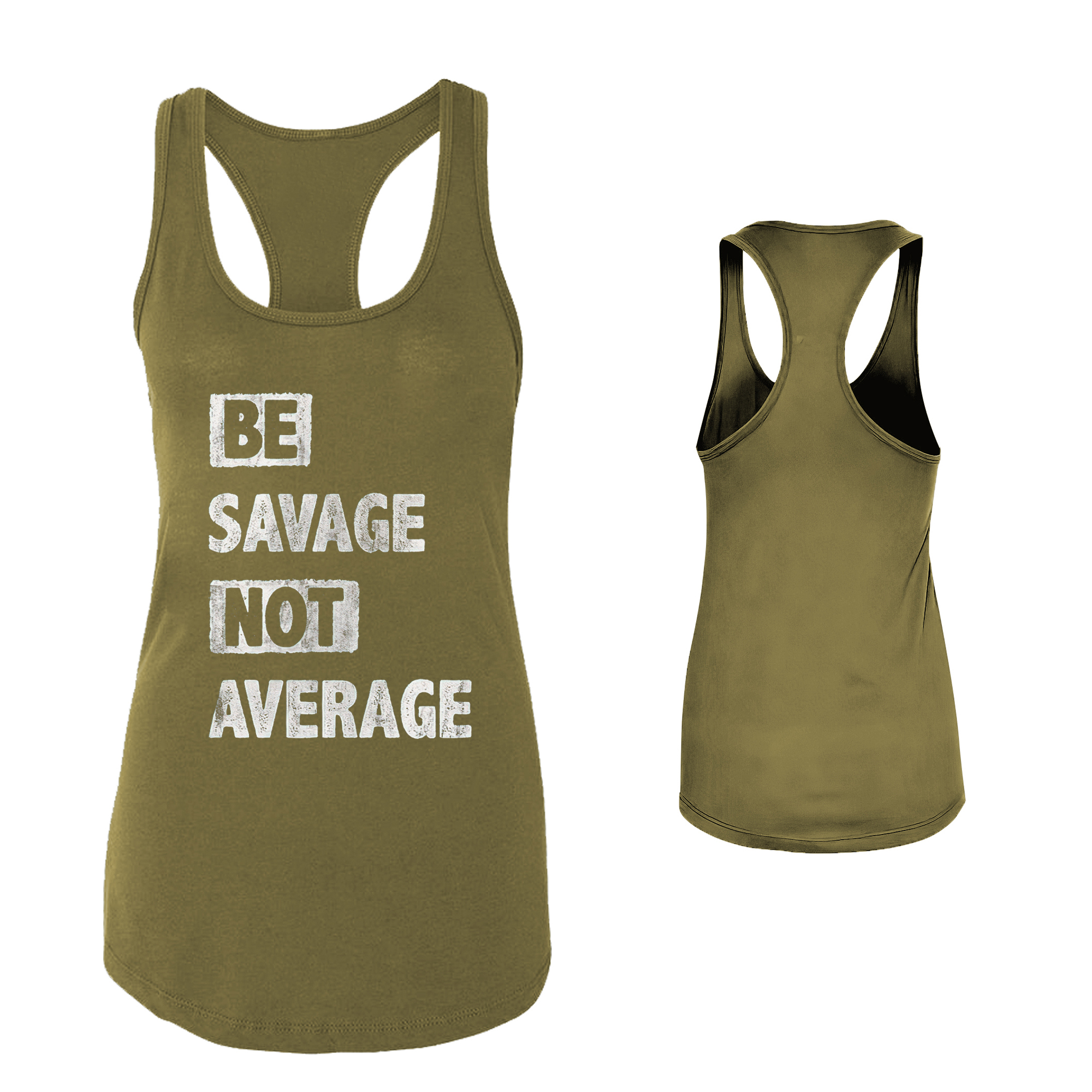 Be Savage Not Average Printed Women's Tank Top