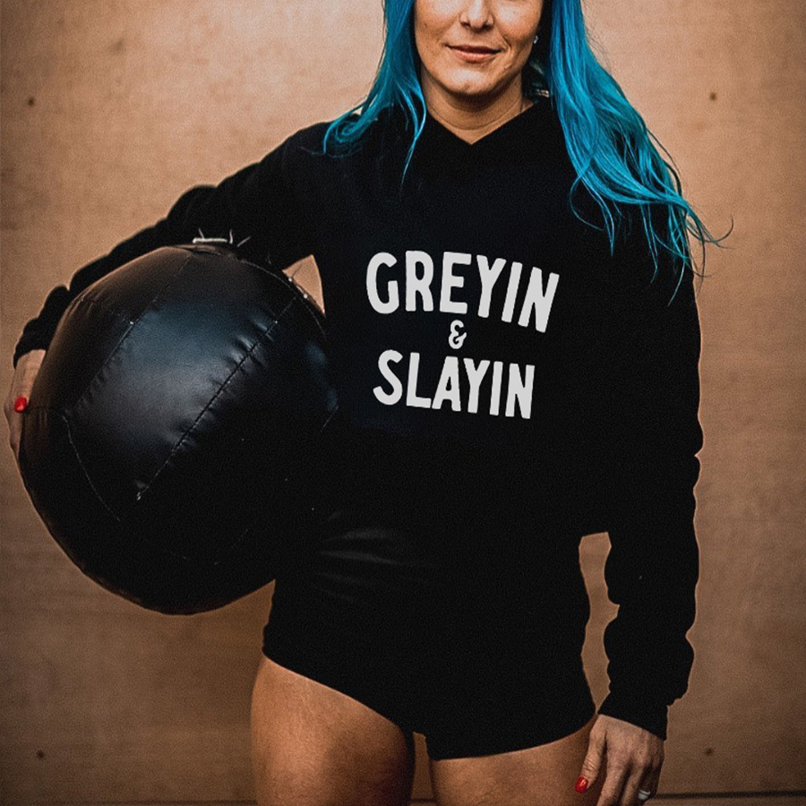 Greyin & Slayin Printed Women's Hoodie