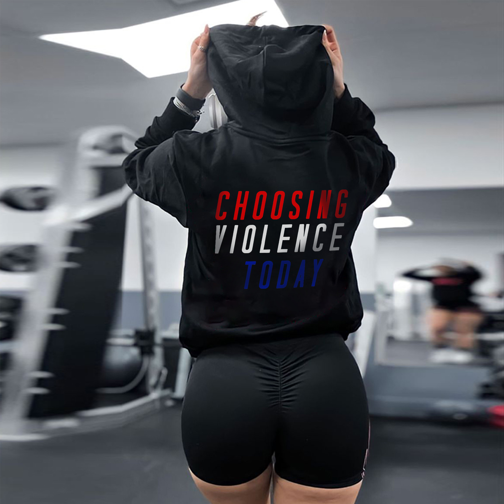 Choosing Violence Today Printed Women's Hoodie