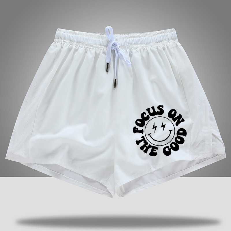 Focus On The Good Printed Casual Women's Shorts-traneing