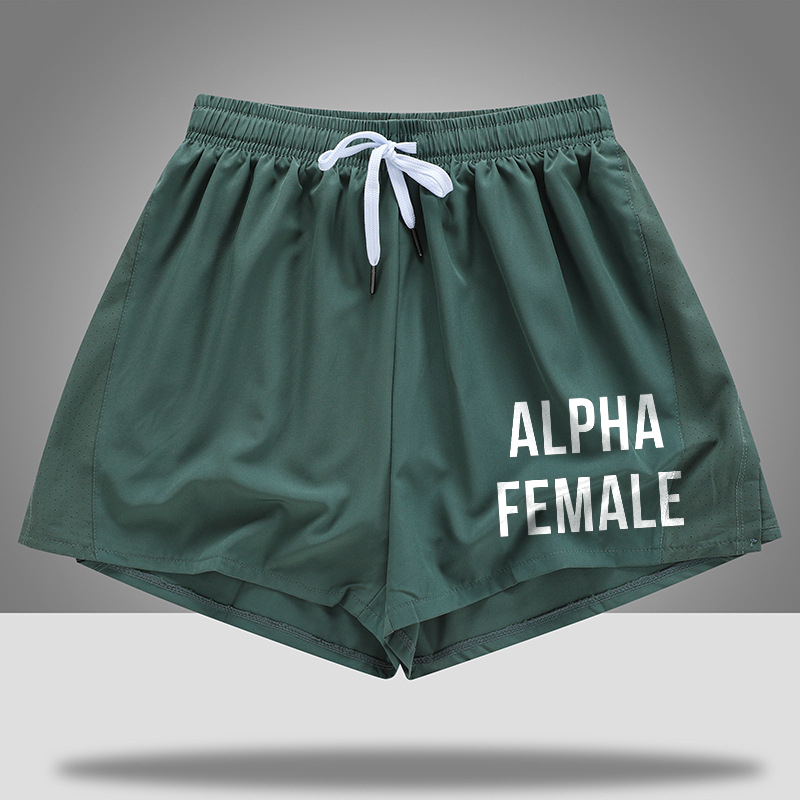 Alpha Female Printed Casual Women's Shorts-traneing