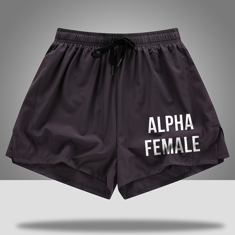Alpha Female Printed Casual Women's Shorts-traneing