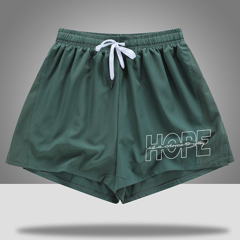 Hope Is A Choice To Stay Printed Casual Women's Shorts-traneing