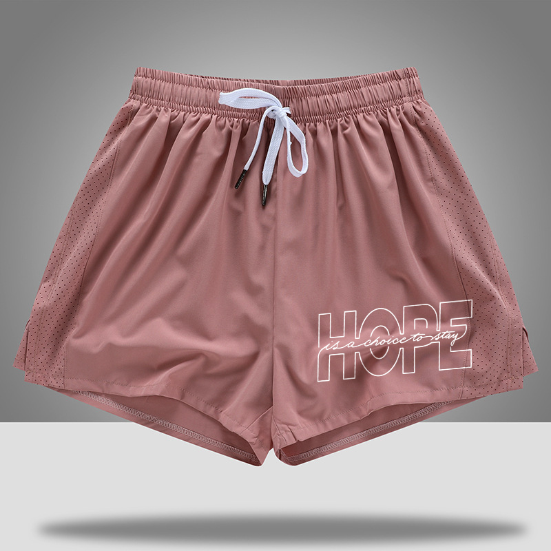 Hope Is A Choice To Stay Printed Casual Women's Shorts-traneing