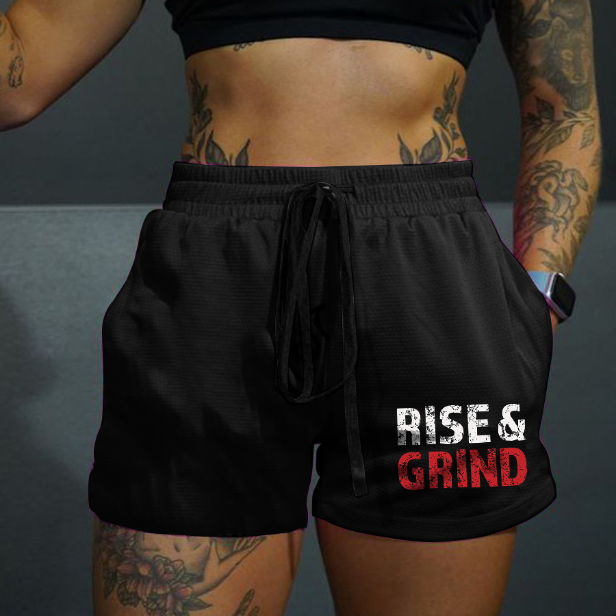 Rise & Grind Printed Casual Women's Shorts