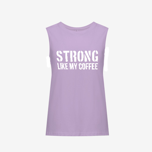 Strong Like My Coffee Printed Women's Vest