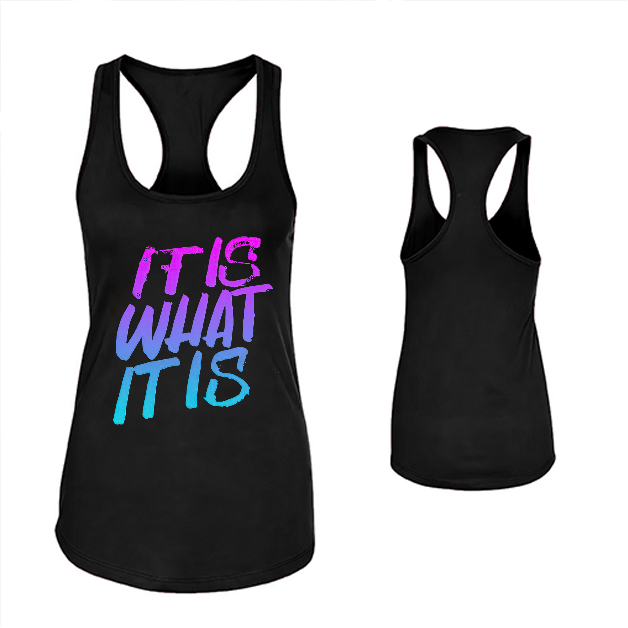 It Is What It Is Print Women's Tank Top-traneing