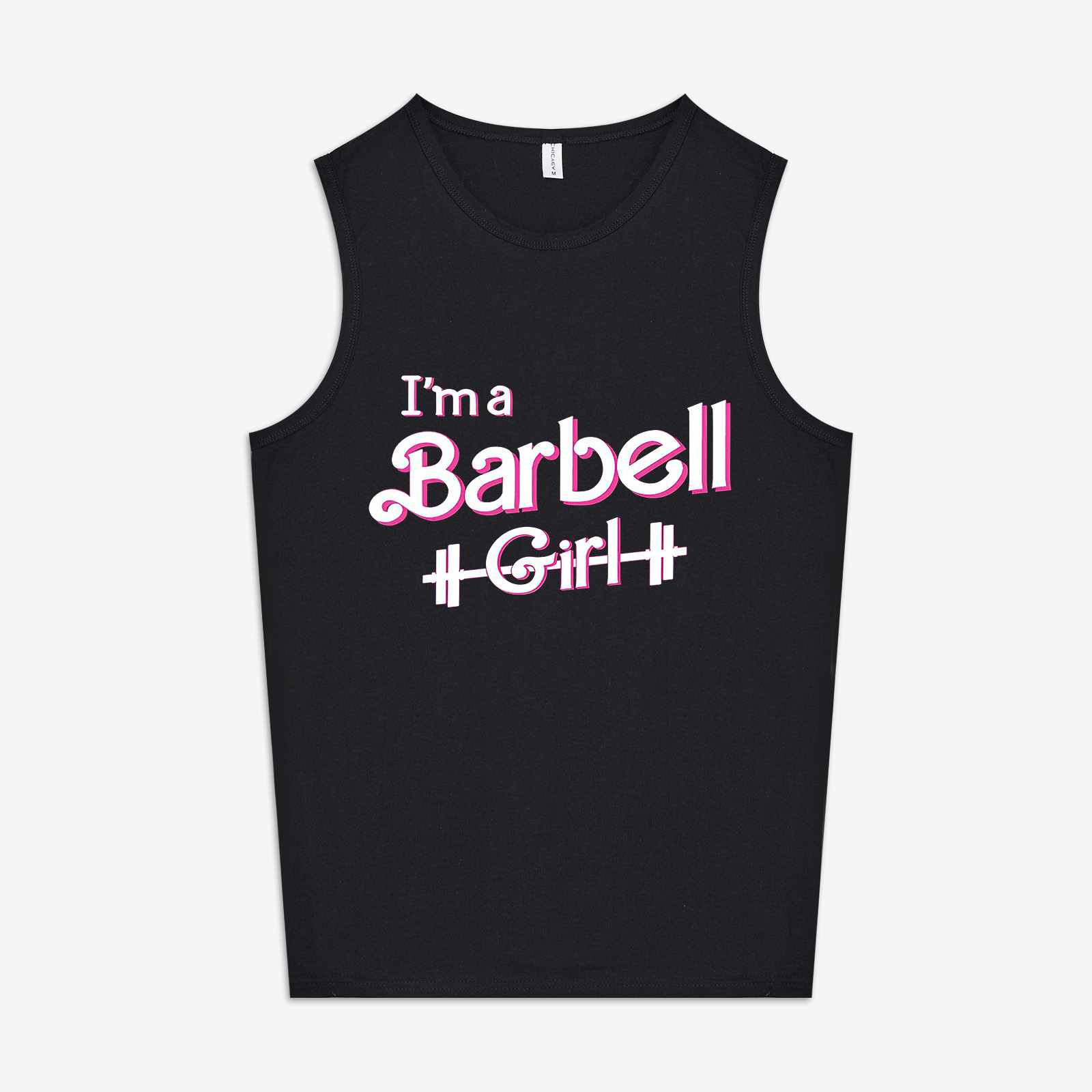 I'm A Barbell Girl Printed Women's Vest-traneing