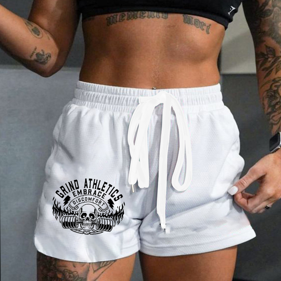 Grind Athletics Printed Casual Women's Shorts-traneing