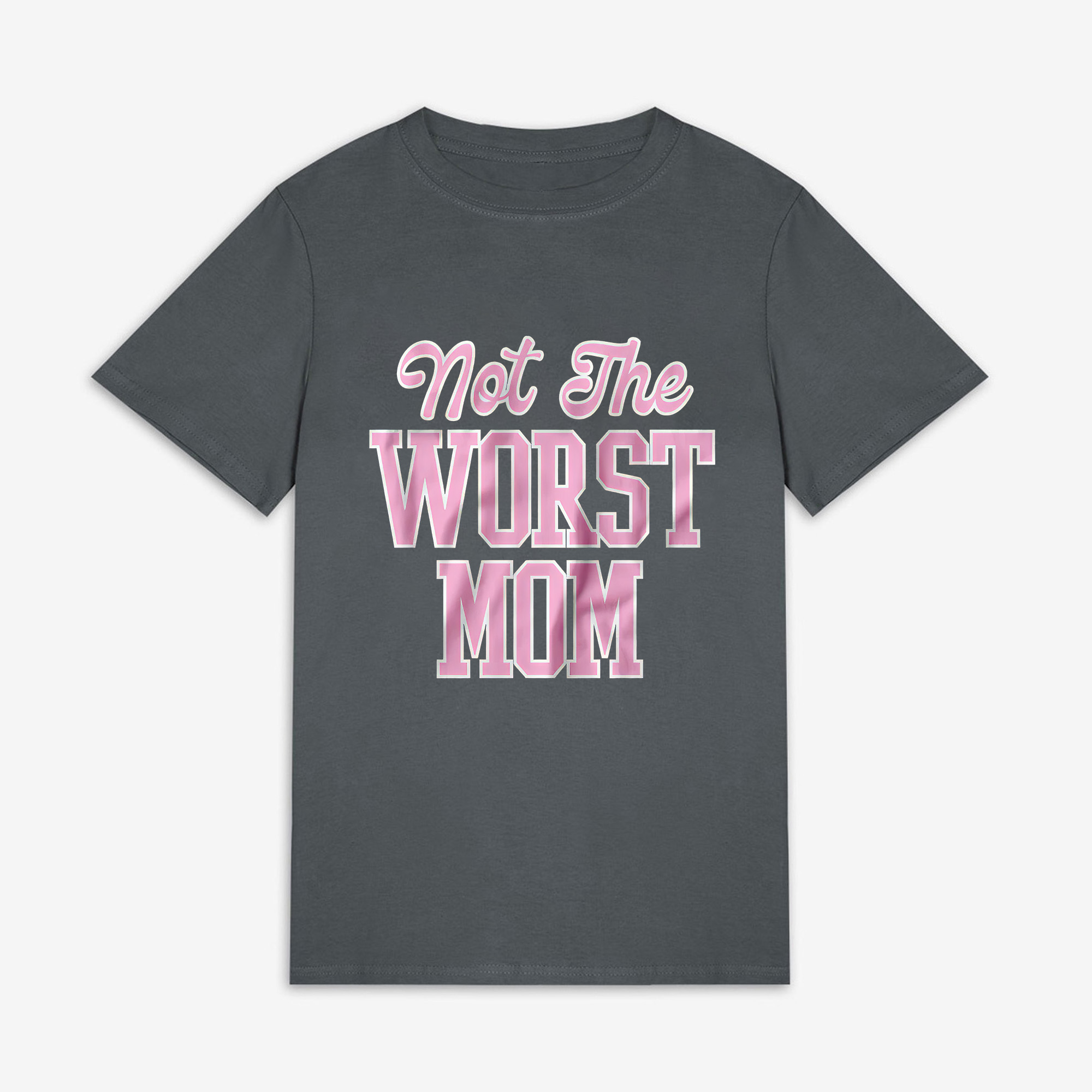  Not The Worst Mom Print Women's T-shirts